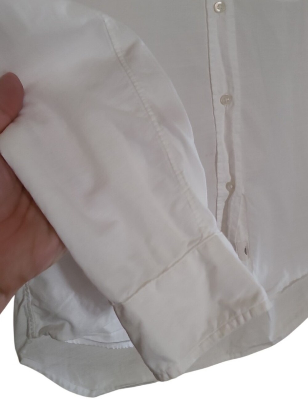 Grayson By Frank &Eileen The Hero 100% Cotton Button Down Top White - Picture 9 of 16